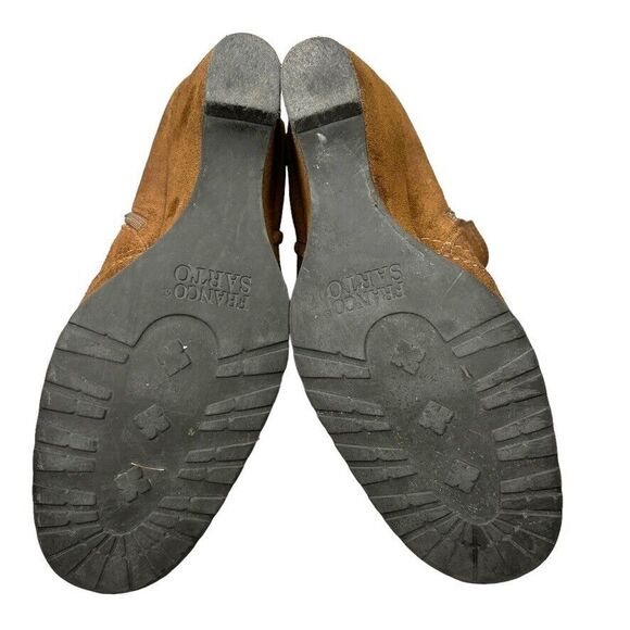 Franco Sarto Brown Suede Zip Wedge‎ Ankle Bootie Womens Size 6.5 M - Picture 7 of 10